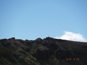 到着早々、山登り。